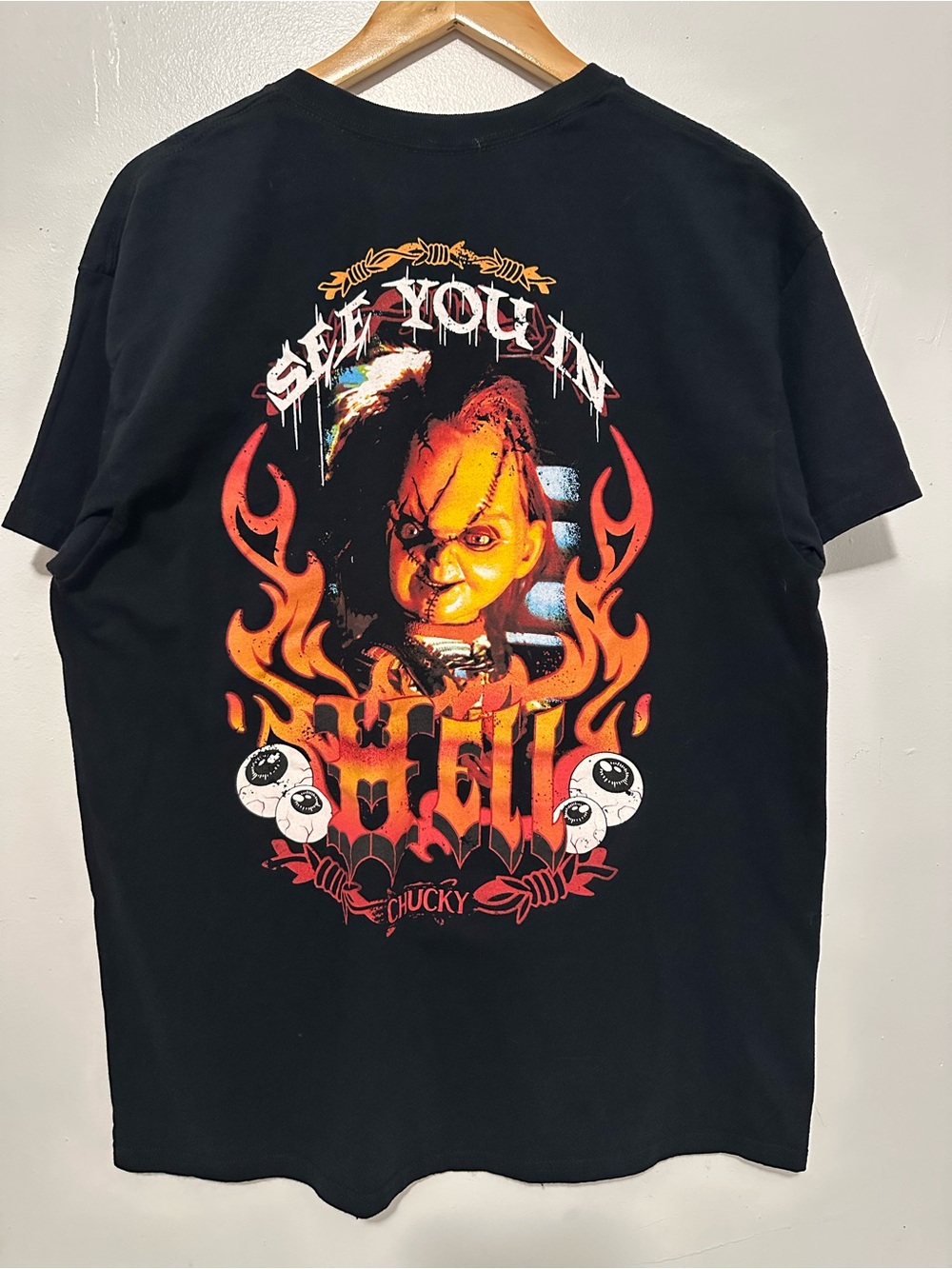 Chucky Childs Play Movie Shirt “See you in Hell” size L